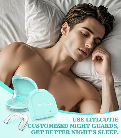 Litlcutie Mouth Guard for Teeth Grinding at Night – 4 Pack, 2 Sizes, Transparent
