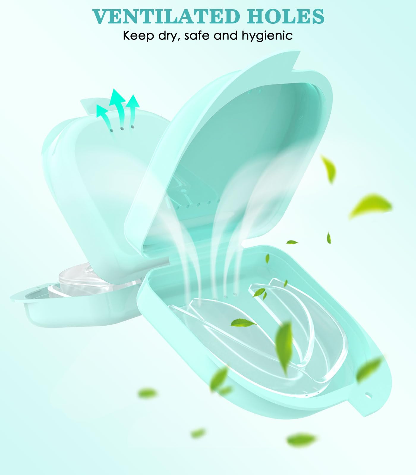 Litlcutie Night Mouth Guard for Teeth Grinding – 4 Pcs, 2 Sizes, Clear