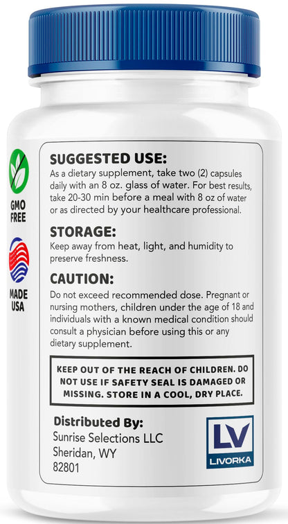 LIVORKA 5 Pack Sciatisoothe – Sciatisoothe Supplement (300 Capsules)