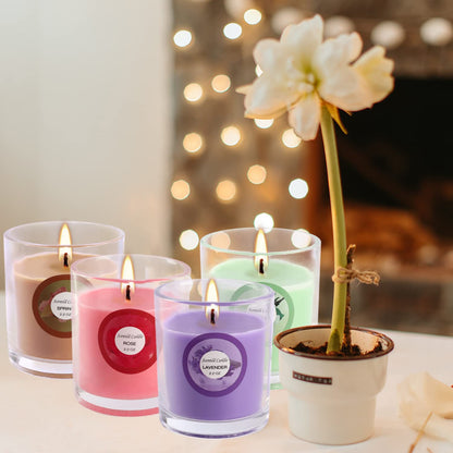 20 Pack Strong Scented Candles Gift Set – 10 Fragrances, Aromatherapy Soy Wax, Glass Jar