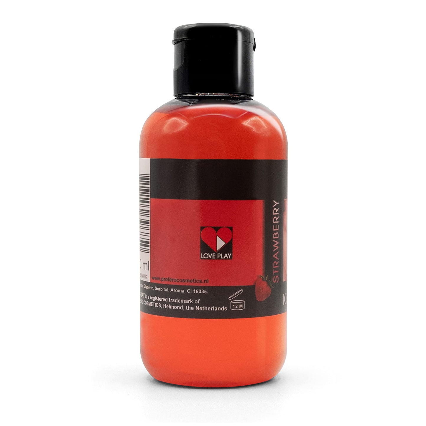 LOVE PLAY Strawberry Flavored - Full Body Oil for Women and Men - Edible Warming Oil for The Body - 100% Vegan and Fun - 150ml