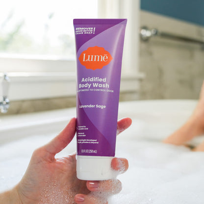 Lume Acidified Body Wash - 24-Hour Odor Control | Lavender Sage, SLS & Paraben Free