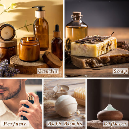 Lush Leather Fragrance Oil - ESSLUX 30 ml | Leather Scent for Diffuser