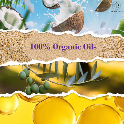 Lush Love Body Massage Oil – 100% Organic & Natural Oils | No Mineral Oil or Silicones | Non-Greasy Formula – 222ml