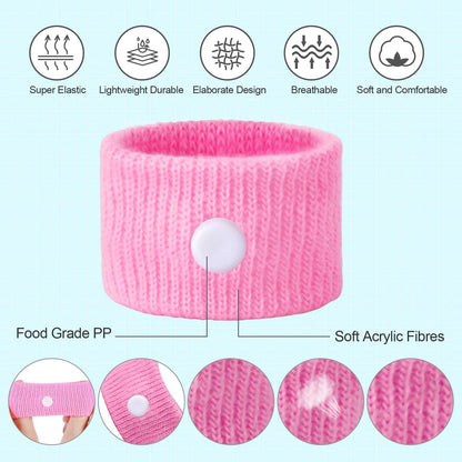 LYJEE Motion Sickness Bracelets – Nausea Relief Bands for Adults & Kids