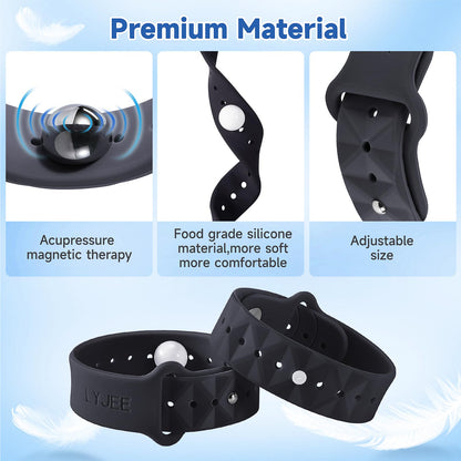 LYJEE Motion Sickness Bands – Acupressure Nausea Relief for Travel, Pregnancy & Motion Sickness