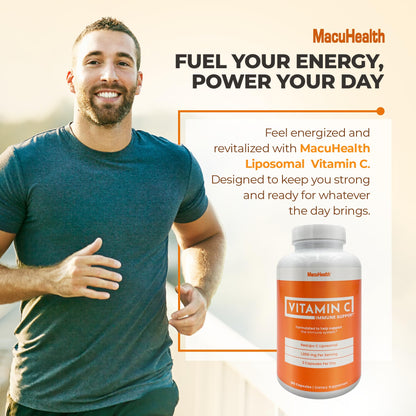 MacuHealth Liposomal Vitamin C 1000mg - High Bioavailability, Enhanced Absorption, 3-Month Supply