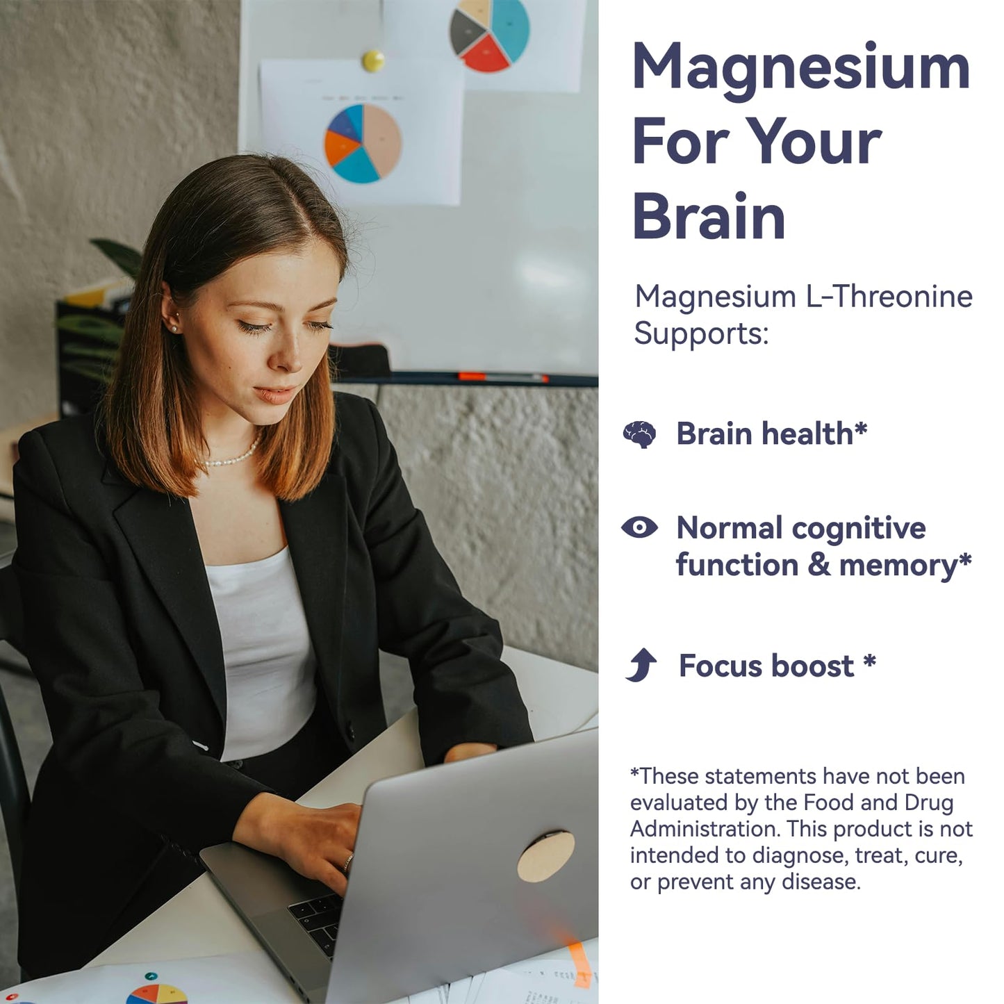 Magnesium L-Threonine, High Absorption Magnesium Supplement,1900mg Magnesium Threonine for Brain Health, Memory Support, Gluten Free, Non-GMO,90 Vegan Capsules
