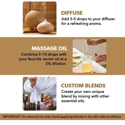 Majestic Pure Frankincense Essential Oil - 100% Pure & Natural, 2 Fl Oz, Glass Dropper