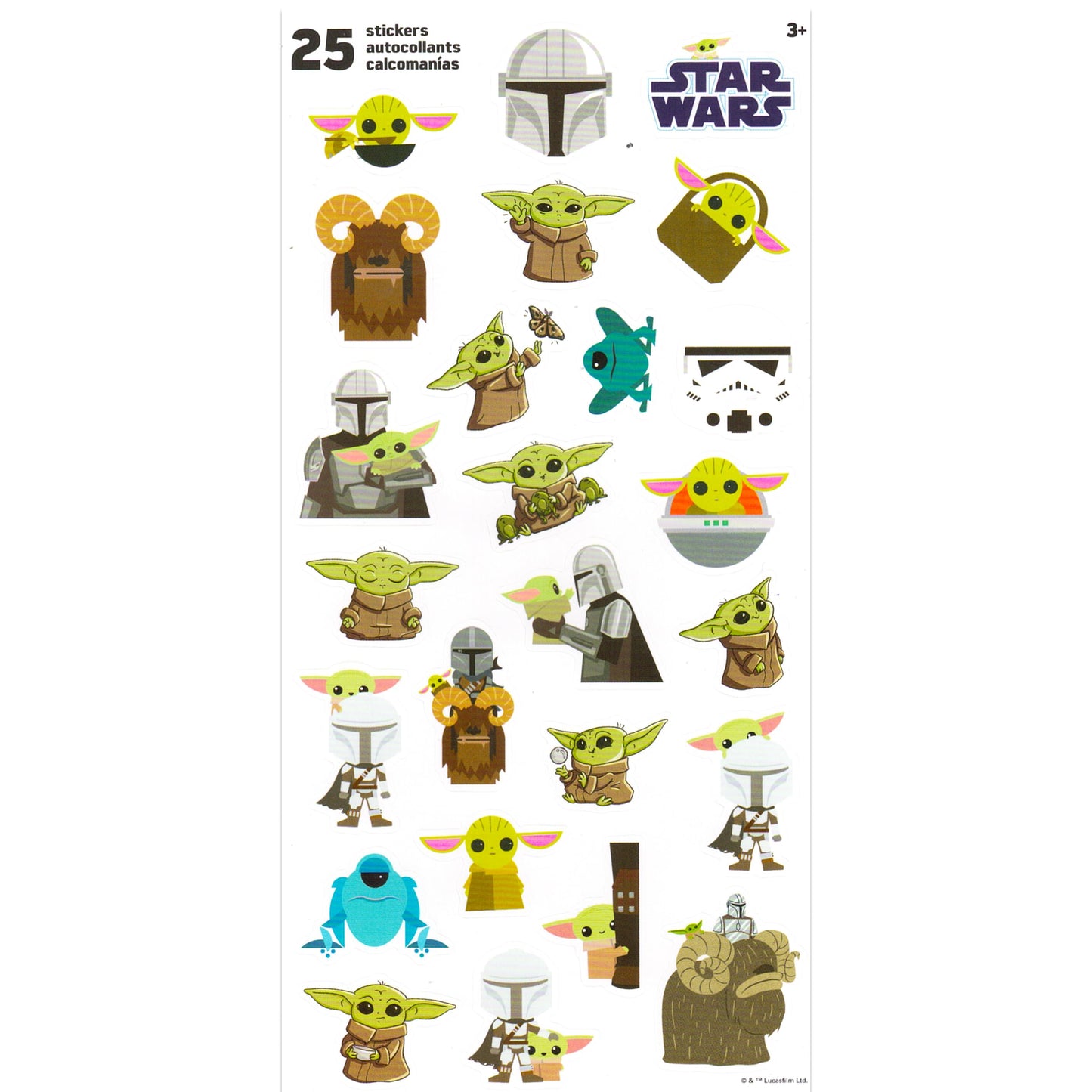 Baby Yoda Bubble Bath for Kids – 24 oz Citrus Starship Scent | Star Wars Mandalorian Bath Set with Stickers