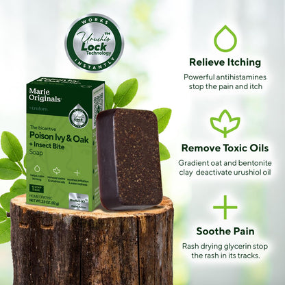 Marie Originals Poison Ivy Bar | All-Natural Anti-Itch Soap (2-Pack)