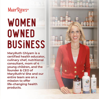 MaryRuth Organics Vitamin B12 Liquid Spray | Vegan, Non-GMO, Gluten-Free | USDA Organic Supplement | Energy & Nervous System Support | B12 Vitamins for Women & Men | 1,500 mcg | 1 Fl Oz