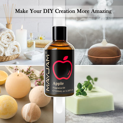 MAYJAM Apple Fragrance Oil 100ML – Diffuser & DIY Soap & Candle Making