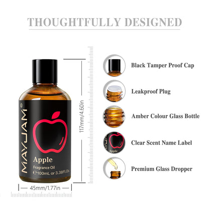 MAYJAM Apple Fragrance Oil 100ML – Diffuser & DIY Soap & Candle Making