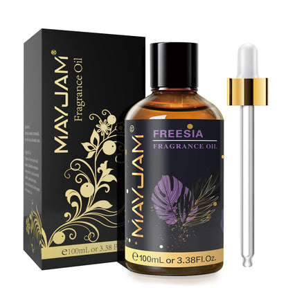 MAYJAM Freesia Fragrance Oil 100ml – Glass Dropper for Diffusers, Soap & Candle Making