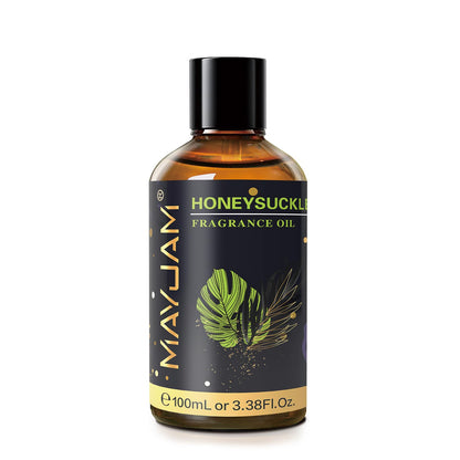 MAYJAM Honeysuckle Fragrance Oil – 100ml Diffuser Essential Oil with Glass Dropper