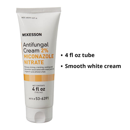 McKesson Antifungal Cream 2% Miconazole Nitrate – 4 oz