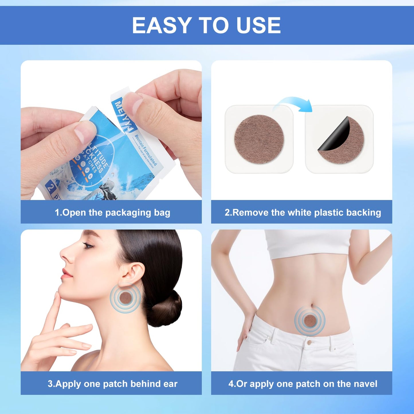 MEIYYJ Altitude Sickness Prevention Patches – 30 Patch Pack for Altitude Acclimation