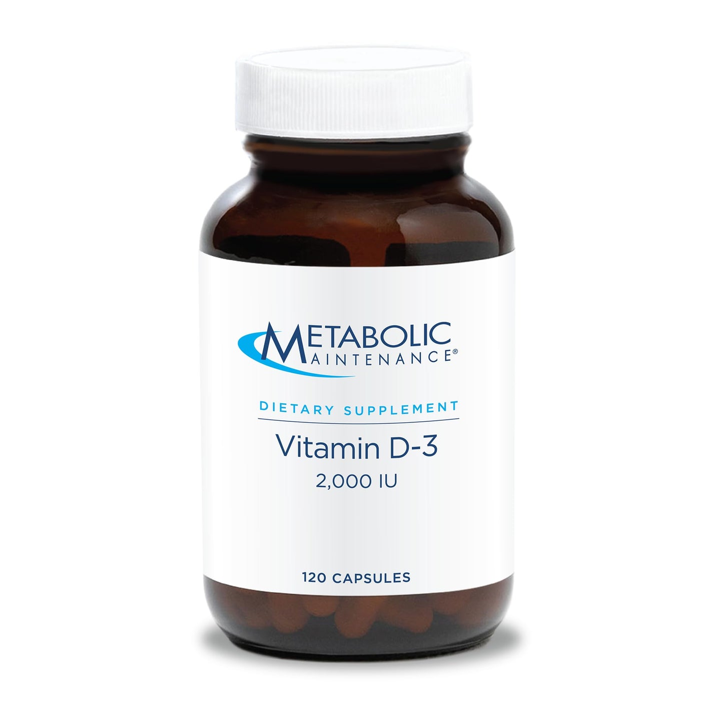 Metabolic Maintenance Vitamin D-3 2000 IU + Vitamin C - 120 Capsules
