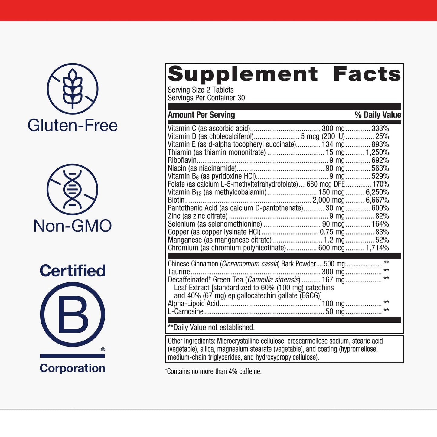 MetaGlycemX by Metagenics – 100 mg Alpha-Lipoic Acid for Carbohydrate Metabolism (60 Count) – Non-GMO & Gluten-Free