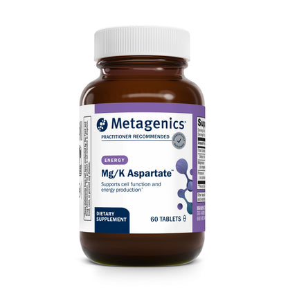 Metagenics Mg/K Aspartate Electrolyte Supplement - Heart, Muscle & Nerve Health - 60 Tablets