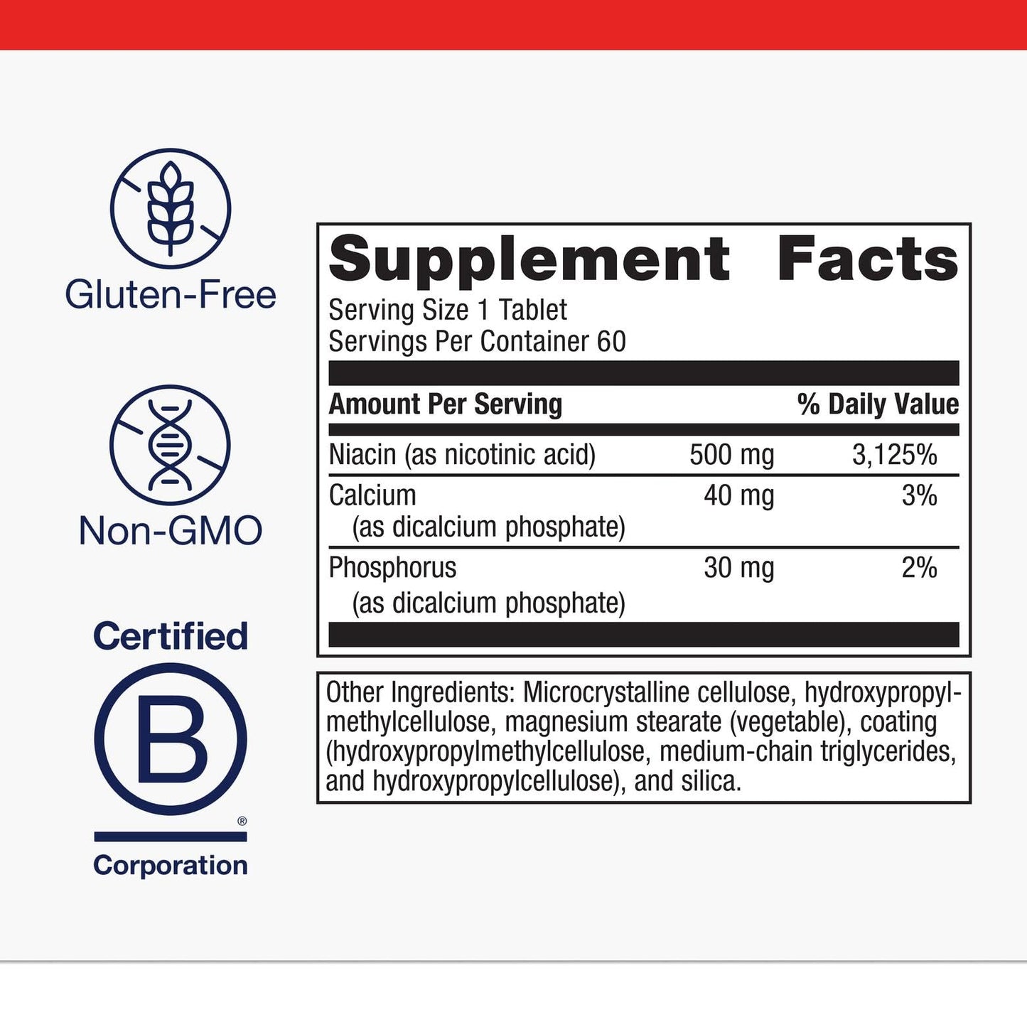 Metagenics Niatain Niacin B3-500 mg Extended-Release – Reduced Flushing | Supports Cholesterol, Energy, Nervous & Cardiovascular Health*