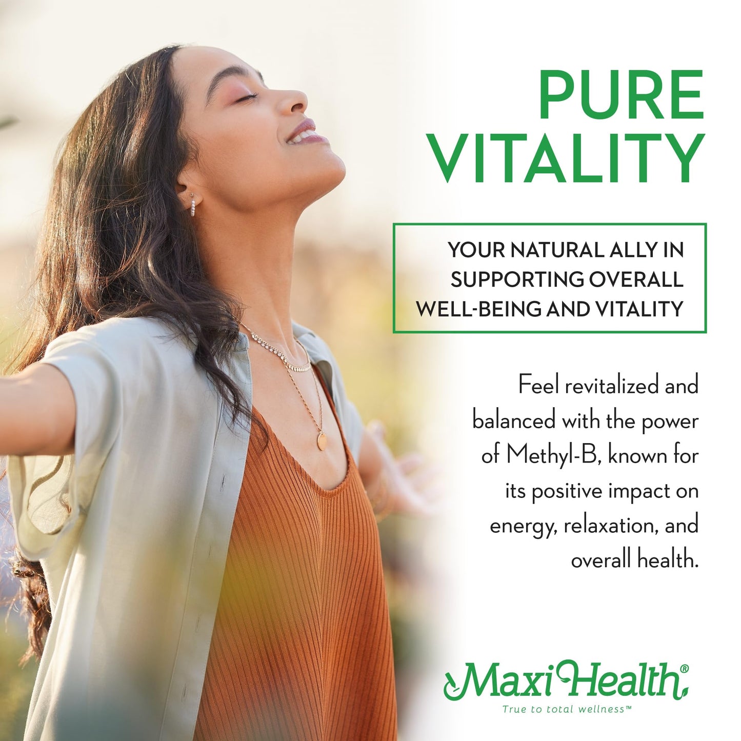 Stress B Complex – Methyl-B Supreme with Methylated B12, B6 & Folate | Kosher Vegan 60 Caps