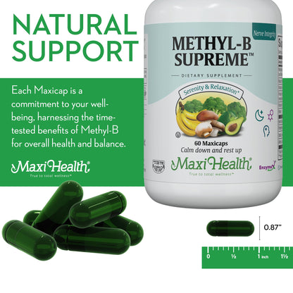 Stress B Complex – Methyl-B Supreme with Methylated B12, B6 & Folate | Kosher Vegan 60 Caps