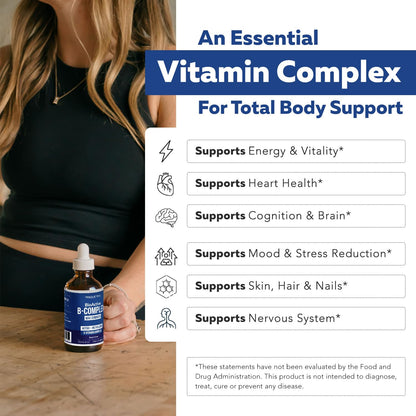 BioActive Vitamin B Complex - Liquid 4 oz | Methylated B Vitamins