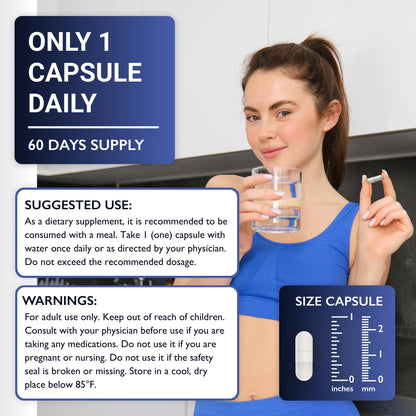 Methylene Blue Pharmaceutical Grade 10 mg - 60 Capsules | Made in USA - 2 Month Supply