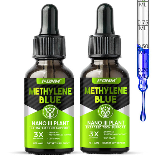2-Pack Methylene Blue Drops – Pharmaceutical Grade, Brain Health Support, 1% USP