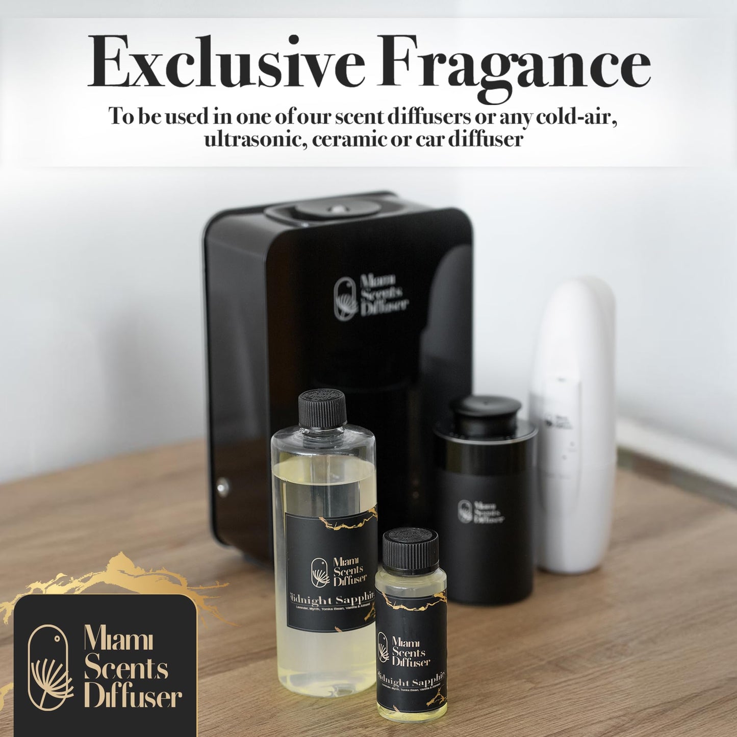 Midnight Sapphire Diffuser Oil by Miami Scents Diffuser — Lavender, Vanilla & Almond