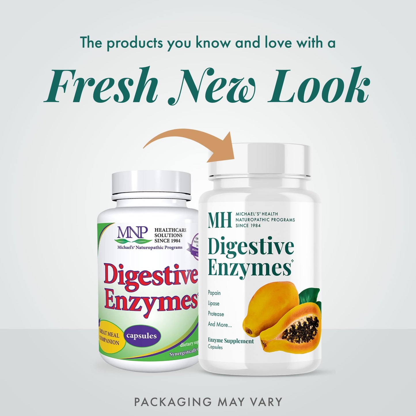 MICHAEL'S Health Naturopathic Programs Digestive Enzymes - 90 Capsules - Assists in Digesting Protein, Fats, Starch, Dairy & Carbohydrates - 30 Servings