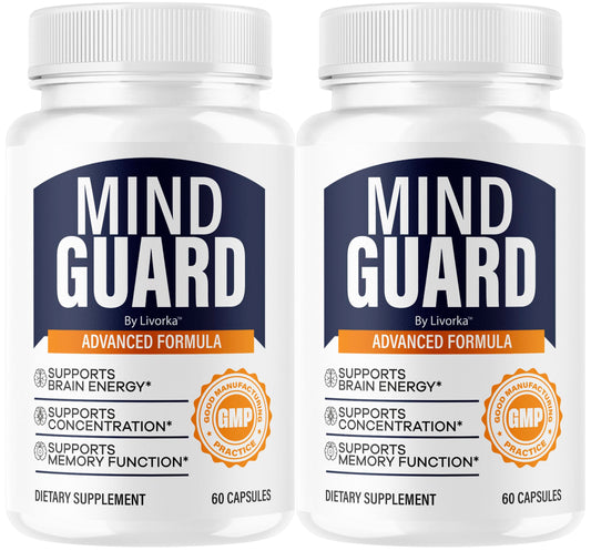 (2 Pack) Mind Guard Brain Supplement - Memory & Focus Support, 120 Capsules