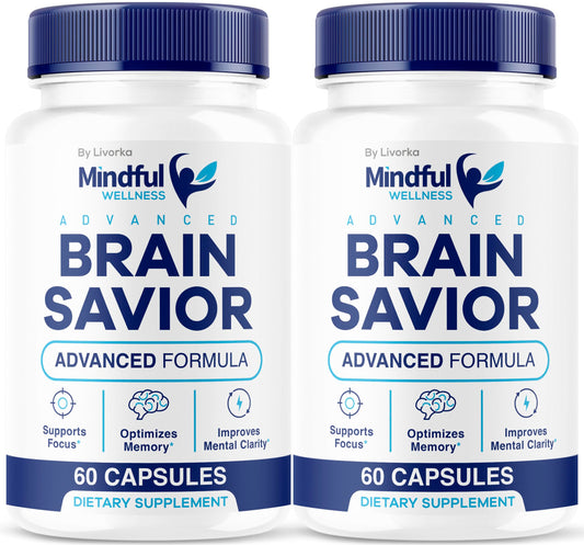 (2 Pack) Mindful Wellness Advanced Brain Savior Capsules | Official Mindful Wellness Supplement