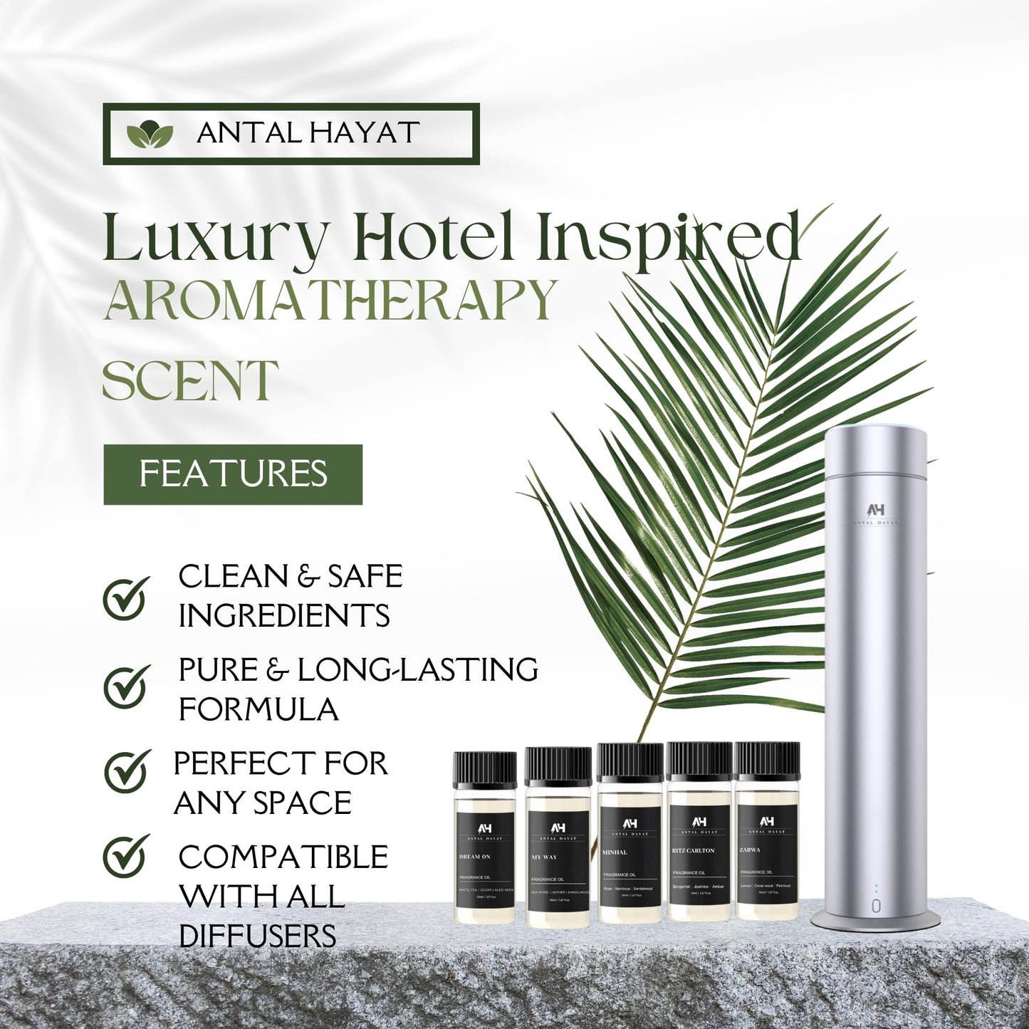 Hotel Scents Diffuser Oil Minhal 50ml – Iris de Nuit Inspired Luxury Home Fragrance