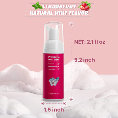 Fluoride Free Foam Kids Toothpaste – Mint Strawberry, Travel Size