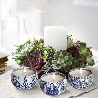 Set of 16 Scented Candles Gifts – Travel Tin Jars, 2.5 oz
