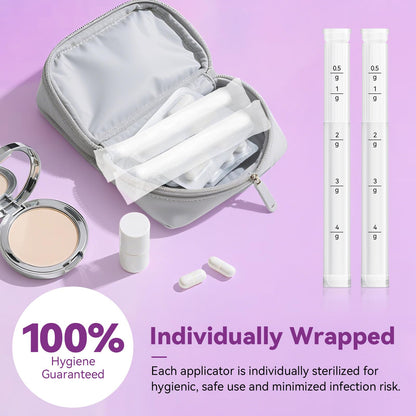 Momsnug Disposable Vaginal Cream Applicators with Dosage Markings – 60 Pack