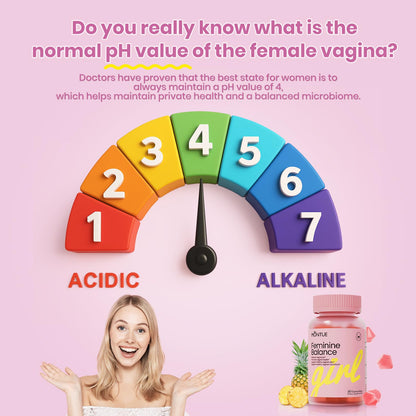 Montue Premium Diamond Feminine Balance Gummies - pH Balance with Prebiotics & Lactobacillus Probiotic Blend, Hawaiian Pineapple, Immune Support, Vegan & Non-GMO (60 Gummies)