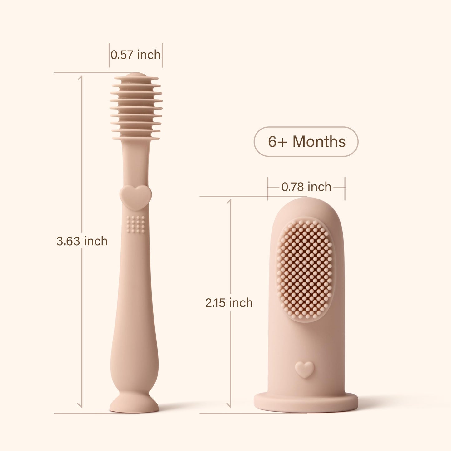 Moonkie Baby Finger Toothbrush & Tongue Cleaner Kit – Mint (2 Pcs)
