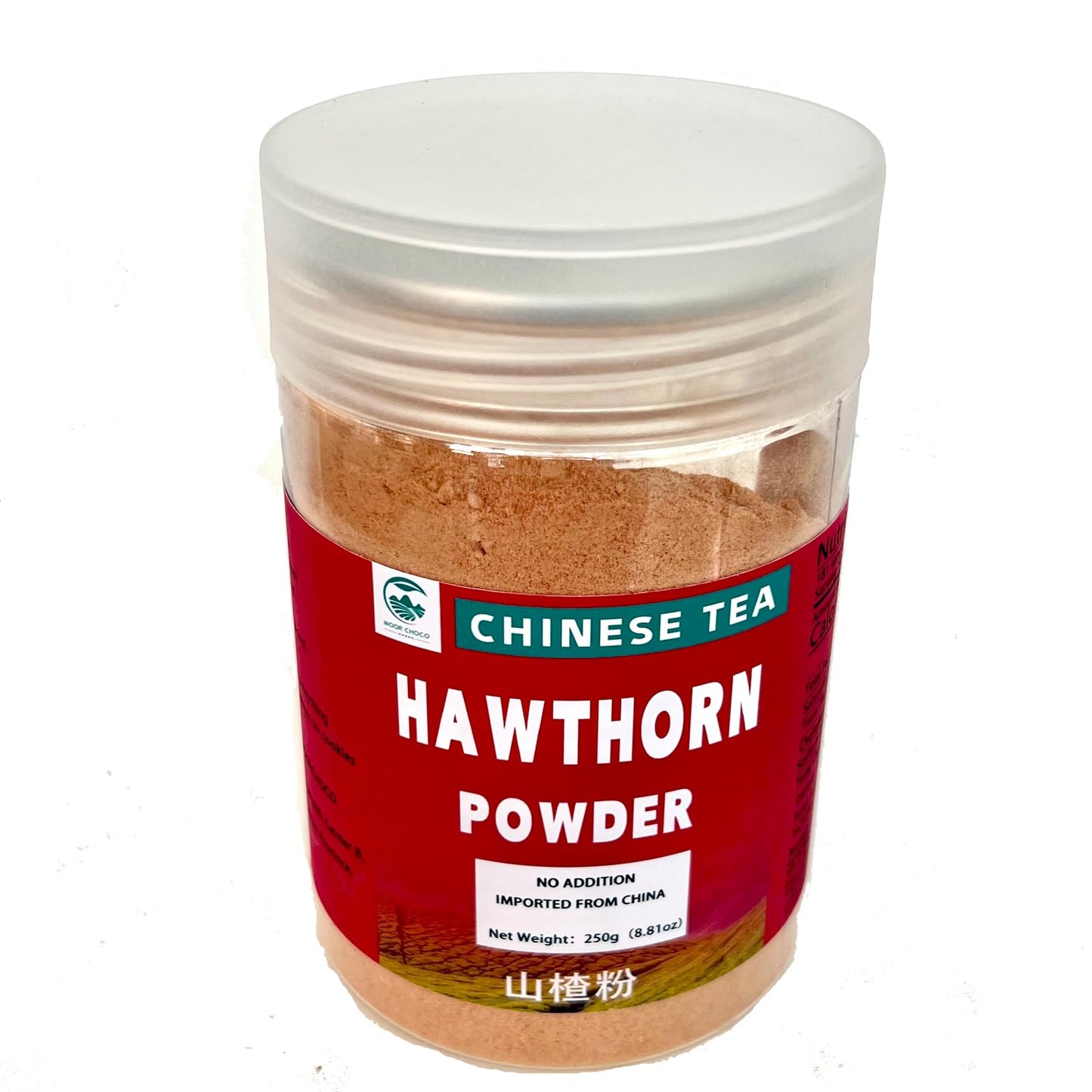 MOORCHOCO Hawthorn Powder 8.81oz | Pitted, Superfine Hawthorn Powder - Natural Supplement