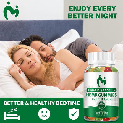 (2 Pack) Hemp Gummies - Pain, Sleep & Anxiety Relief | Organic Hemp Extract