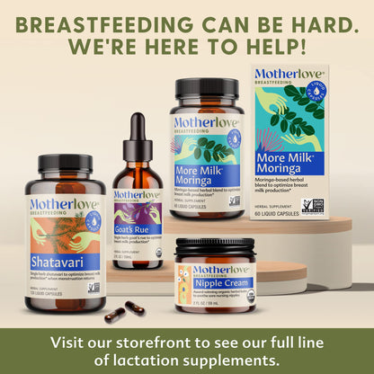 Motherlove More Milk Moringa – Lactation Supplement (Vegan, Non-GMO)