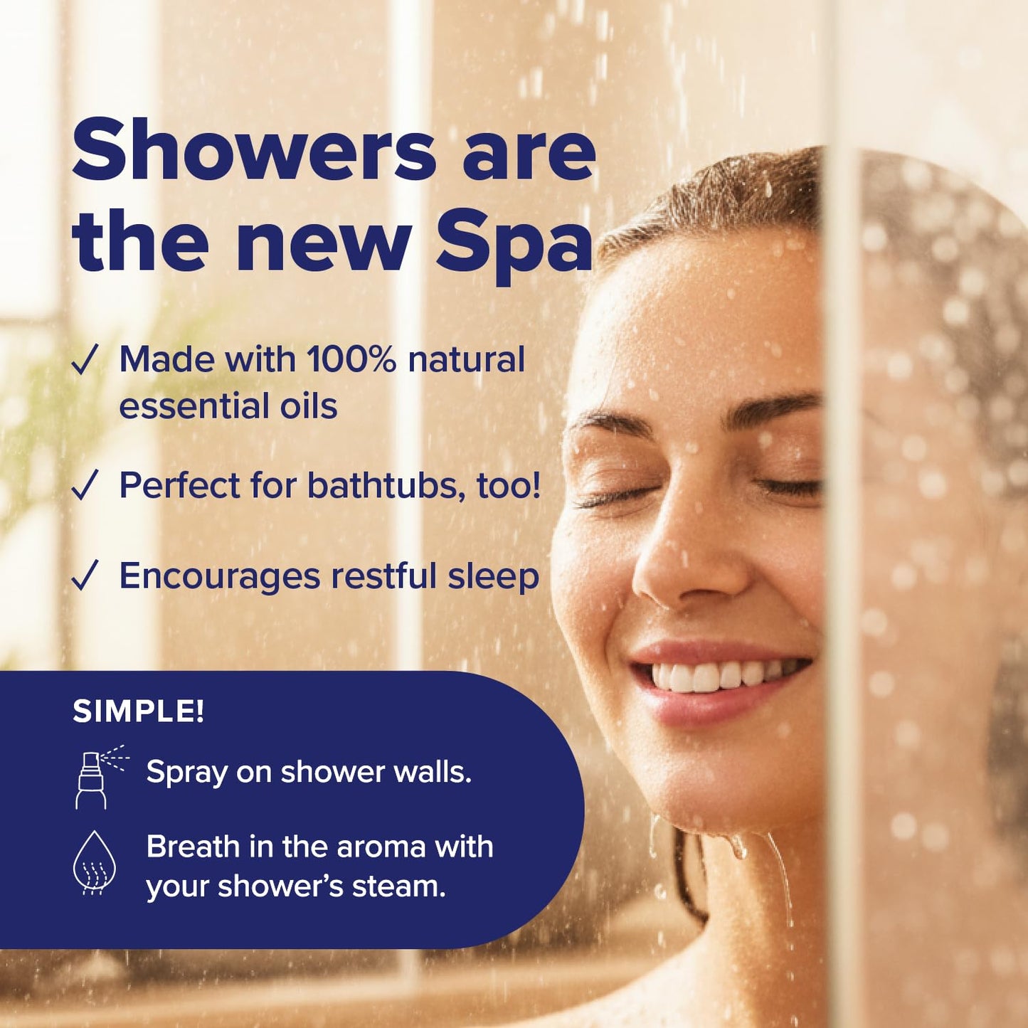 MOXE Shower Steamer Spray – Breathe & Dream Essential Oils, Made in USA (4 oz, 2 Pack)