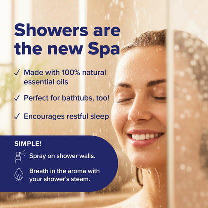 MOXE Shower Steamer Spray – Breathe & Dream Essential Oils, Made in USA (4 oz, 2 Pack)