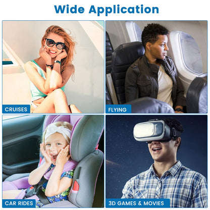 MQ 84ct Motion Sickness Patches - Non Drowsy, Waterproof Behind-Ear Patches for Cruise Travel | Up to 72H
