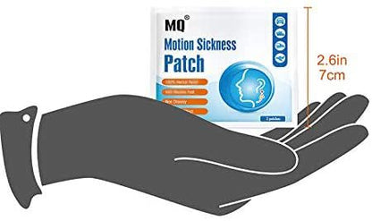 MQ Motion Sickness Patch - 10 Count, Non-Drowsy Behind-Ear Patches for Travel | Waterproof & Fast-Acting (Up to 72H)
