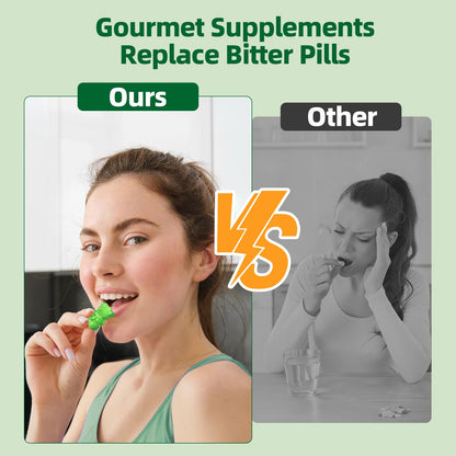 Multivitamin Super Greens Gummies for Women - Vegan Apple, 60 Count