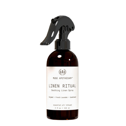 Muse Apothecary Linen Ritual - Aromatic Linen Mist with Bergamot + French Lavender + Sandalwood | 4 oz
